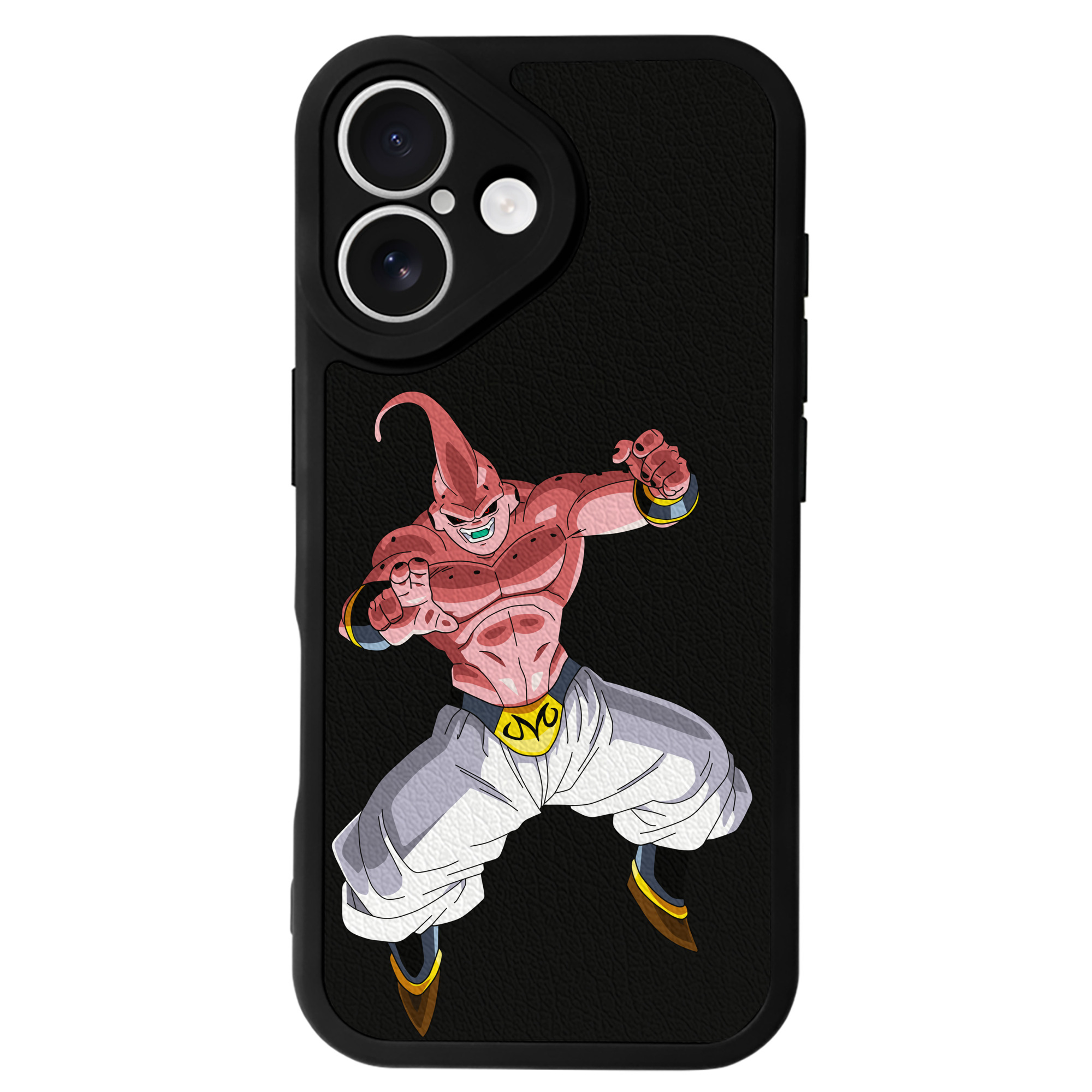 （画像用） ドラゴンボール 魔人ブウ DRAGON BALL Majin Buu 【iPhone 16シリーズ対応】シリコンスマホケース（レザー調） 材質：シリコン
